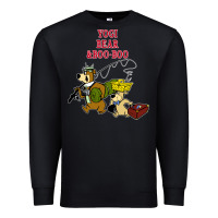 Black yogi bear & boo boo Premium Sweatshirt - artisFamous