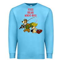 Ocean Blue yogi bear & boo boo Premium Sweatshirt - artisFamous
