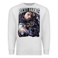 Oatmeal Heather bucky barnes a hero Premium Sweatshirt - artisFamous