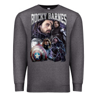 Charcoal Heather bucky barnes a hero Premium Sweatshirt - artisFamous