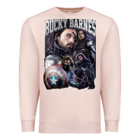 Pale Pink bucky barnes a hero Premium Sweatshirt - artisFamous