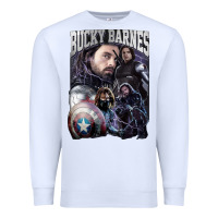 White bucky barnes a hero Premium Sweatshirt - artisFamous