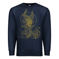 Navy sleeping beauty maleficent crow branchesy Premium Sweatshirt - artisFamous