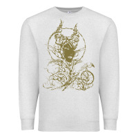 Oatmeal Heather sleeping beauty maleficent crow branchesy Premium Sweatshirt - artisFamous
