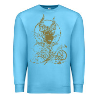 Ocean Blue sleeping beauty maleficent crow branchesy Premium Sweatshirt - artisFamous