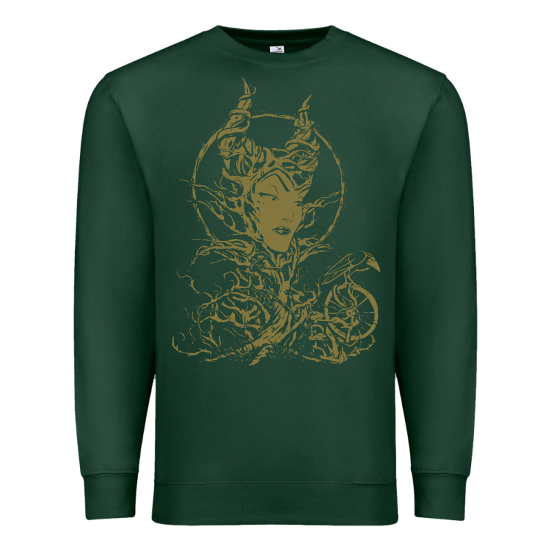 Sleeping Beauty Maleficent Crow Branchesy Premium Sweatshirt by artisFamous | Teevron