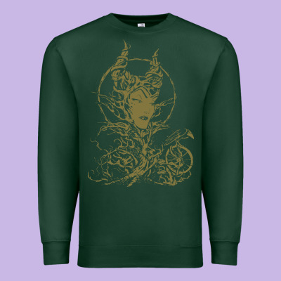 Sleeping Beauty Maleficent Crow Branchesy Premium Sweatshirt Designed By Artisfamous