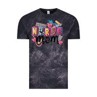 Cloud Black nurse mom Vintage Tee - FaDigitalArtStudio
