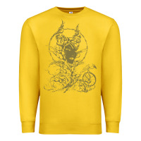 Lemon sleeping beauty maleficent crow branchesy Premium Sweatshirt - artisFamous