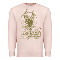 Pale Pink sleeping beauty maleficent crow branchesy Premium Sweatshirt - artisFamous