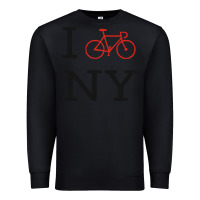 Black i bike ny funny bike Premium Sweatshirt - artisFamous