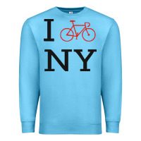 Ocean Blue i bike ny funny bike Premium Sweatshirt - artisFamous