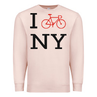 Pale Pink i bike ny funny bike Premium Sweatshirt - artisFamous
