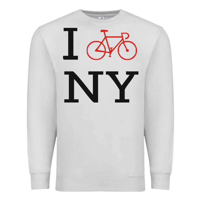 I Bike Ny Funny Bike Premium Sweatshirt by artisFamous | Teevron