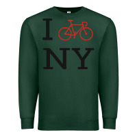 Sports Green i bike ny funny bike Premium Sweatshirt - artisFamous