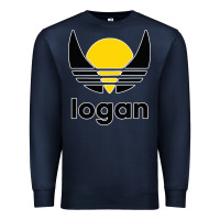 Navy logan Premium Sweatshirt - artisFamous