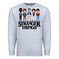 Heather Grey stranger kids Premium Sweatshirt - artisFamous