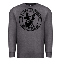 Charcoal Heather cowboy fast draw association Premium Sweatshirt - artisFamous