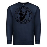 Navy cowboy fast draw association Premium Sweatshirt - artisFamous