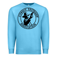 Ocean Blue cowboy fast draw association Premium Sweatshirt - artisFamous