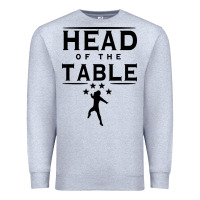Heather Grey head of the table Premium Sweatshirt - artisFamous
