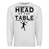 Oatmeal Heather head of the table Premium Sweatshirt - artisFamous