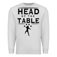 Dove Grey head of the table Premium Sweatshirt - artisFamous