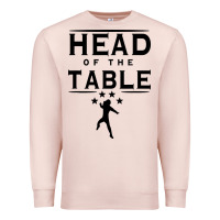 Pale Pink head of the table Premium Sweatshirt - artisFamous