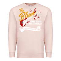 Pale Pink the blues music Premium Sweatshirt - artisFamous