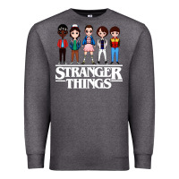 Charcoal Heather stranger kids Premium Sweatshirt - artisFamous