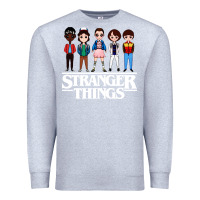 Heather Grey stranger kids Premium Sweatshirt - artisFamous