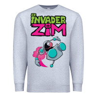 Heather Grey Invader Zim Gir Premium Sweatshirt - artisFamous