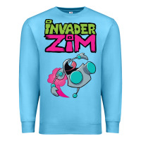 Ocean Blue Invader Zim Gir Premium Sweatshirt - artisFamous