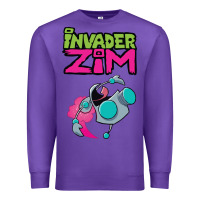 Purple Invader Zim Gir Premium Sweatshirt - artisFamous