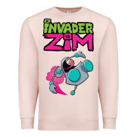 Pale Pink Invader Zim Gir Premium Sweatshirt - artisFamous