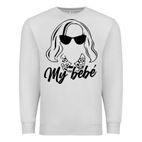 Dove Grey my bebe moira rose Premium Sweatshirt - artisFamous