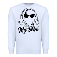 White my bebe moira rose Premium Sweatshirt - artisFamous