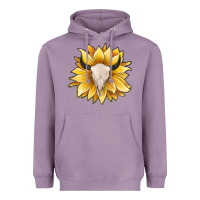 Lavender sunflower bull skull Heavyweight Hoodie - JahusDesignShop