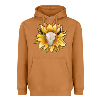 Meerkat sunflower bull skull Heavyweight Hoodie - JahusDesignShop