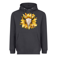 Smoke sunflower bull skull Heavyweight Hoodie - JahusDesignShop