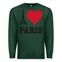 Sports Green i love paris eiffel tower funny Premium Sweatshirt - artisFamous