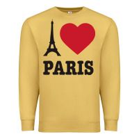 Antique Gold i love paris eiffel tower funny Premium Sweatshirt - artisFamous