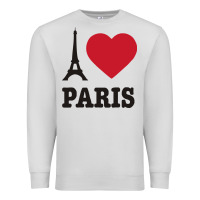 Dove Grey i love paris eiffel tower funny Premium Sweatshirt - artisFamous