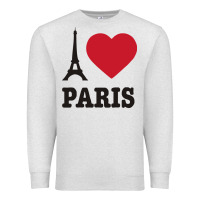 Oatmeal Heather i love paris eiffel tower funny Premium Sweatshirt - artisFamous