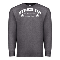 Charcoal Heather fired up garage Premium Sweatshirt - artisFamous