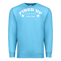Ocean Blue fired up garage Premium Sweatshirt - artisFamous