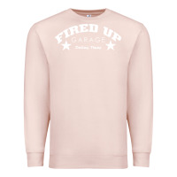 Pale Pink fired up garage Premium Sweatshirt - artisFamous