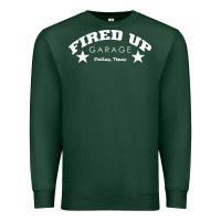 Sports Green fired up garage Premium Sweatshirt - artisFamous