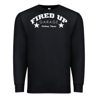 Black fired up garage Premium Sweatshirt - artisFamous