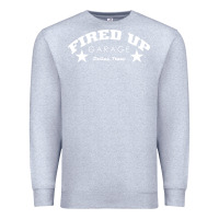 Heather Grey fired up garage Premium Sweatshirt - artisFamous